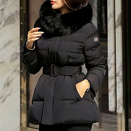 몽클레어 Moncler 폭스퍼 후드 숏패딩