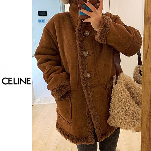 셀린느 CELINE 로얄 브라운 무스탕