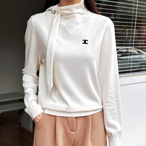 셀린느 CELINE 캐시미어 타이 니트