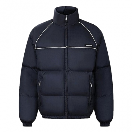 미우미우 MIUMIU 테크니컬 폰지 다운 패딩