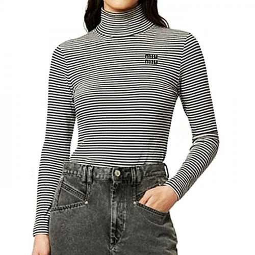 미우미우 MIUMIU 단가라 양기모 목폴라