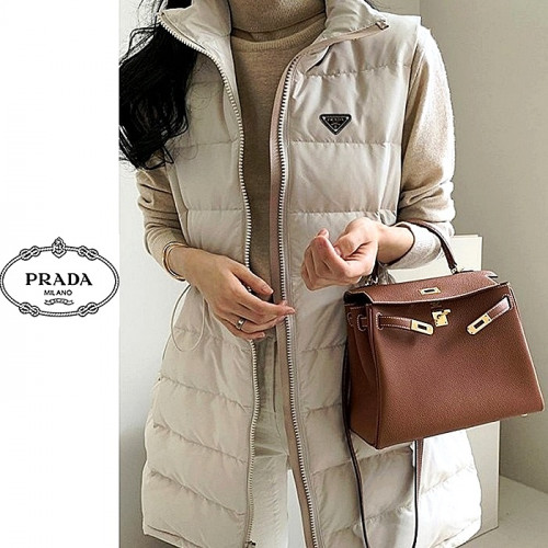 PRADA 앤디 롱 패딩조끼