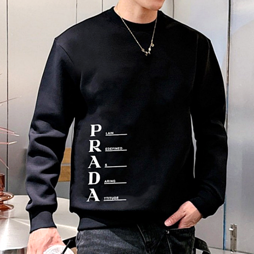 PRADA 영문로고 맨투맨