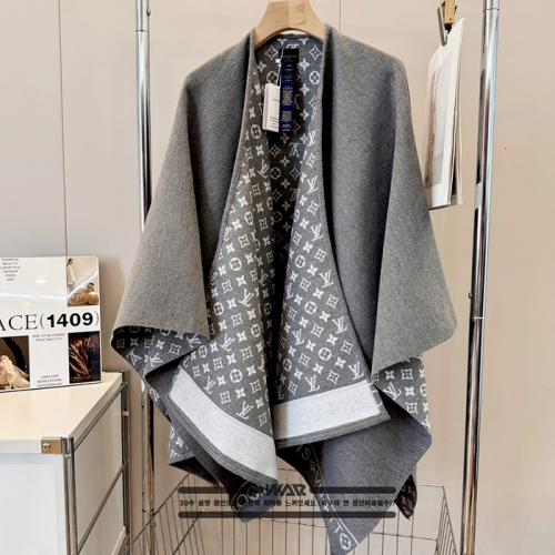 LOUISVUITTON 모노그램 패턴  로고 숄