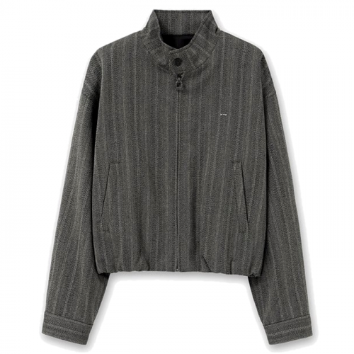 WOOYOUNGMI 폴디드플리츠 울헤링본 자켓