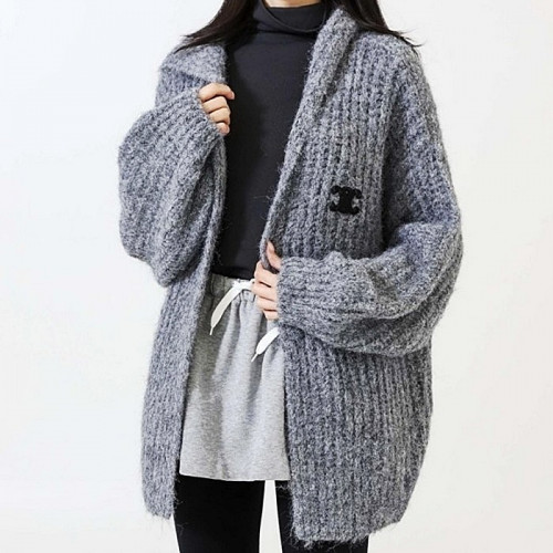 MIUMIU 트리오페 후드 니트 가디건