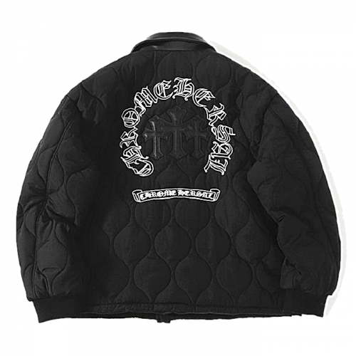 Chrome hearts 트리플 레더 크로스 퀼팅 누빔 자켓