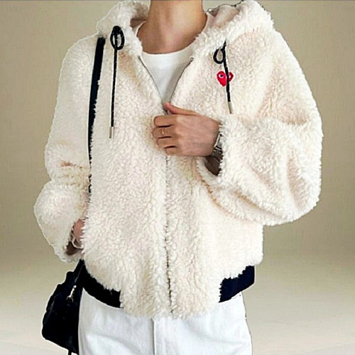 꼼데 COMME des GARÇONS 헤비뽀글 후드 집업