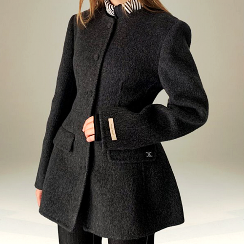 CELINE 울 핸드메이드 라운드 자켓