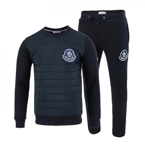 Moncler 빅로고 패딩 맨투맨 셋업 SET