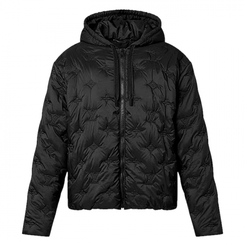 루이비통 LOUIS VUITTON 퀼티드 모노그램 후디드 자켓