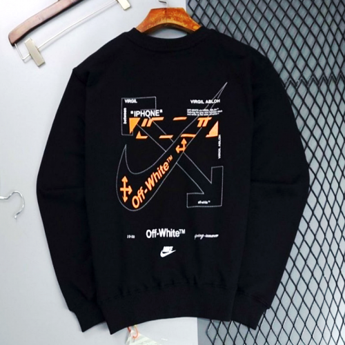 NIKE  X  OFF-WHITE  사각 오렌지 페인팅 맨투맨