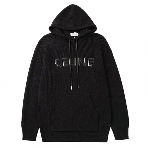 CELINE 캐시미어 모노크로믹 니트후드