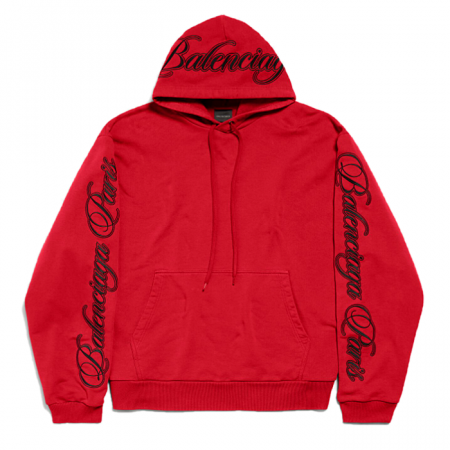 발렌시*가 BALENCIAGA 커시브 오버 후디