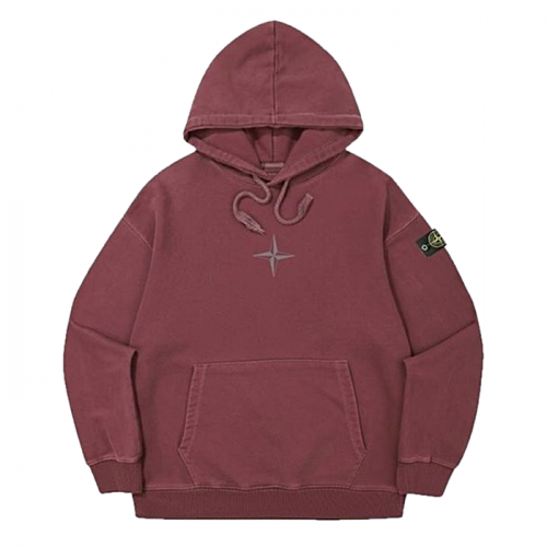 STONE ISLAND 피그먼트 오버핏 후드