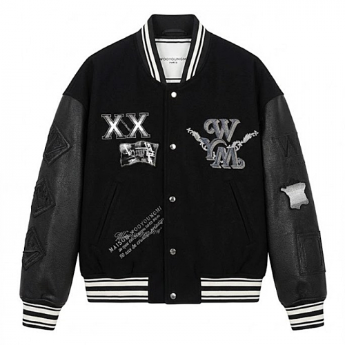 WOOYOUNGMI 패더 애니버서리 바시티 자켓