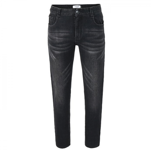 THOM BROWNE 융기모 블랙스판 워싱 데님