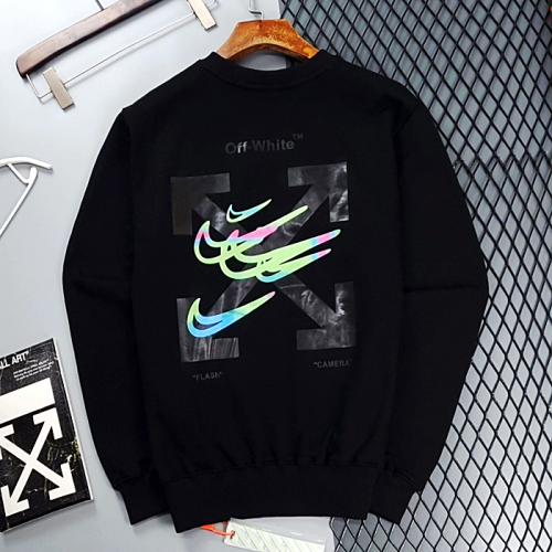 OFF-WHITE x NIKE 콜라보 레인보우 맨투맨