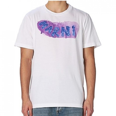 마르니 MARNI 헤어리 로고 티셔츠