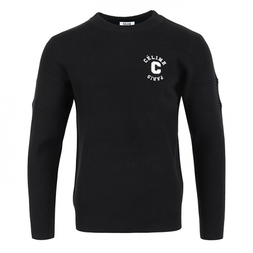 CELINE C 로고 레터링 울 니트