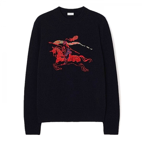 BURBERRY 스티치드 이케이디 울스웨터