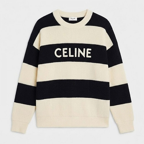 CELINE 아이코닉 쟈카드 보더 스웨터