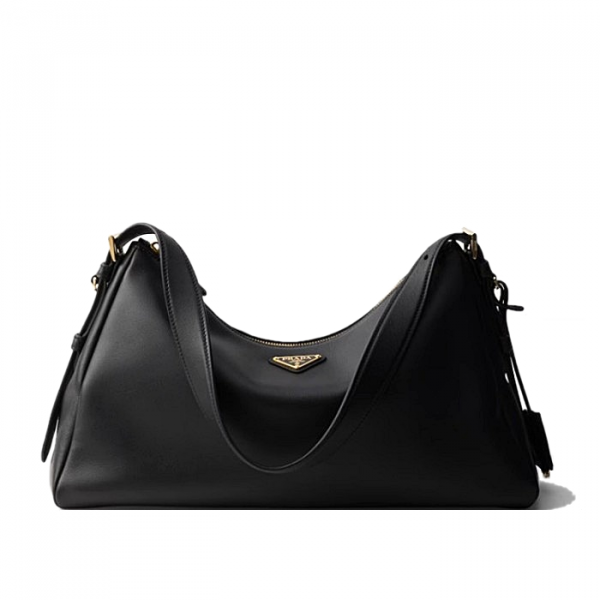 PRADA 에메 라지 레더 숄더백 - 블랙