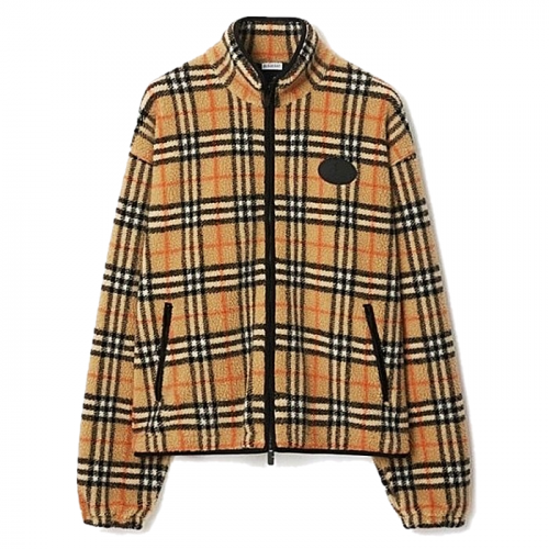 BURBERRY 울 캐시미어 플리스 자켓
