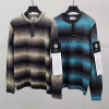STONE ISLAND 흑백패치 모헤어 니트