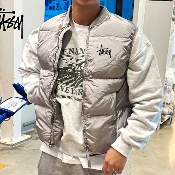 스투시 STUSSY 글로시 패딩조끼