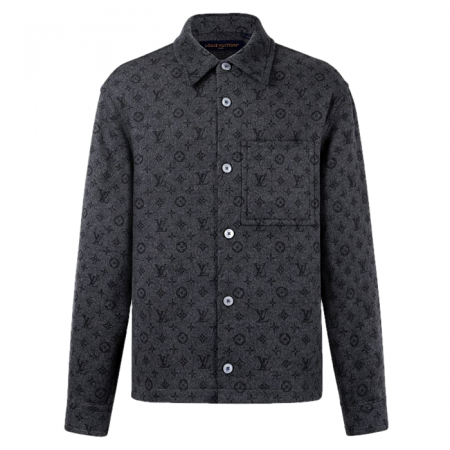 LOUIS VUITTON 모노그램 쟈카드 더블페이스 셔츠자켓