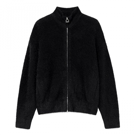 WOOYOUNGMI 헤어리 집업 스웨터