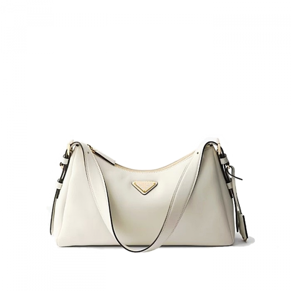 PRADA 에메 미디엄 레더 숄더백 - 화이트