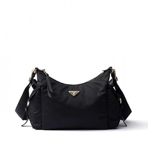PRADA 익스플로어 라지 Re-Nylon 핸드백 - 블랙