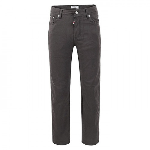 THOM BROWNE 베이직 스판 스트레이트 코튼 팬츠