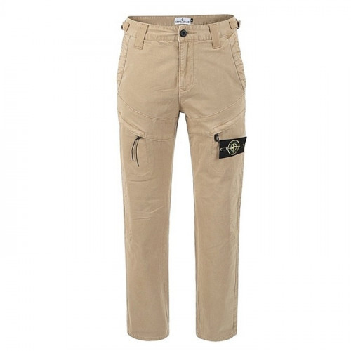 STONE ISLAND 지퍼 포켓 스판 카고 베이직핏 팬츠