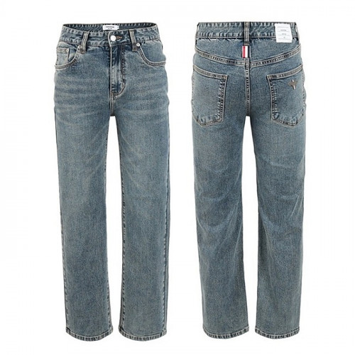 THOM BROWNE 베이지틴 미디엄와이드 일자 팬츠