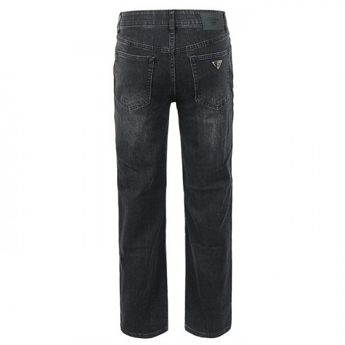 PRADA 블랙 쿨터치데님 세미와이드 히든밴드 팬츠