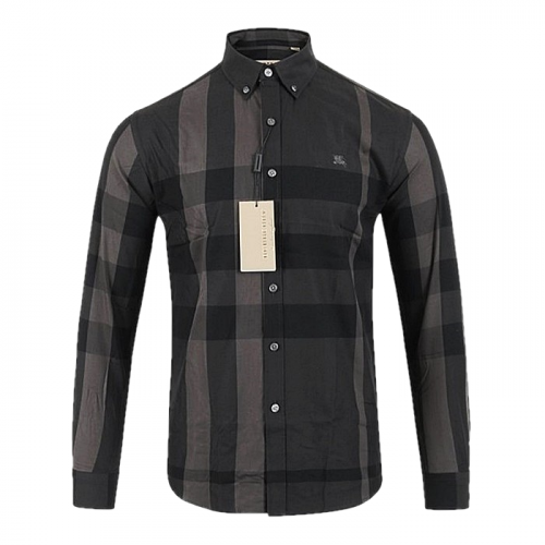 BURBERRY 클래식 체크 포플린 코튼 셔츠