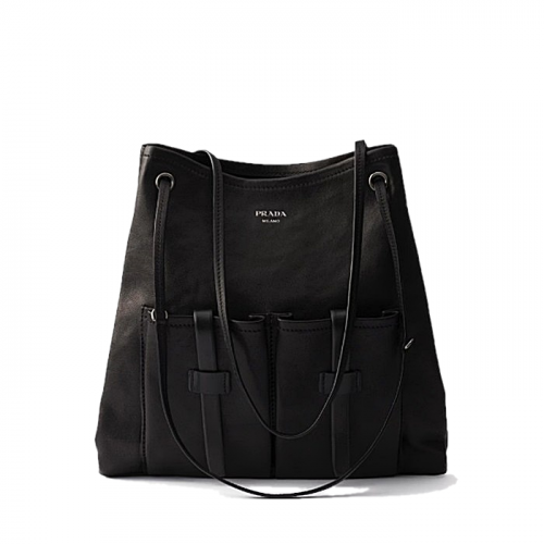 PRADA 루트 라지 가죽 백