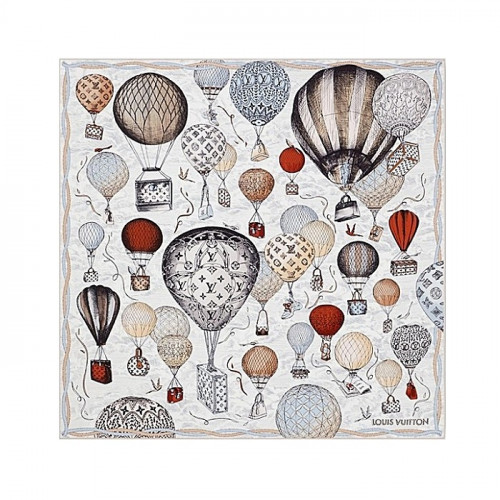 LOUIS VUITTON 업 앤드 어웨이 스퀘어 90 - 느와르 블랑