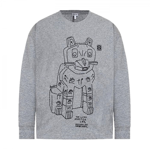 LOEWE 럭키캣 아나그램 롱슬리브