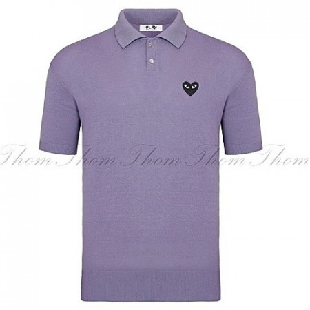 꼼데가*송 린넨 카라 반팔니트