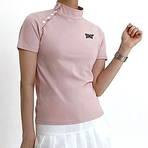 P*G 여성 숄더스냅 반팔