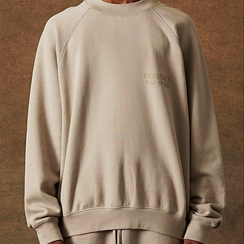 FEAR OF GOD ESSENTIALS 플록로고 스웻셔츠