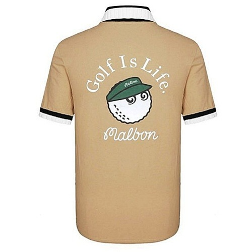 말* 버킷 배색 반팔 카라티