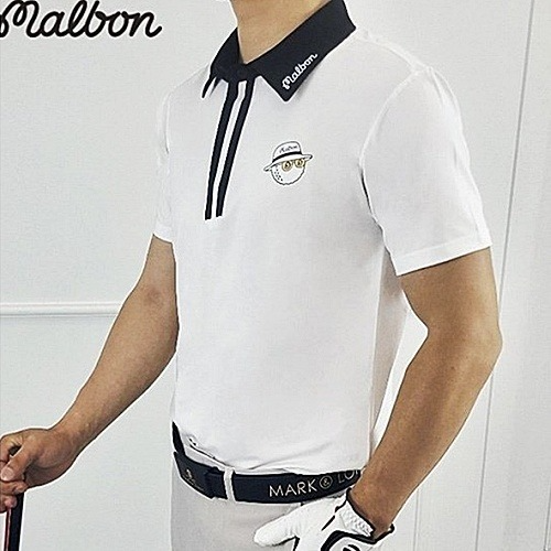 말* 댄디 카라배색 반팔티