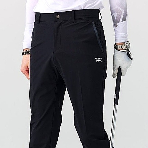 P*G 포켓덧댐 로고자수 골프 팬츠