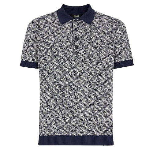 FENDI 이카트 이펙트 폴로 티셔츠