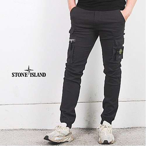 스톤아일*드 지퍼포켓 건빵 조거 팬츠